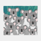 Koalas Fleece Deken (Voorkant (Horizontaal))