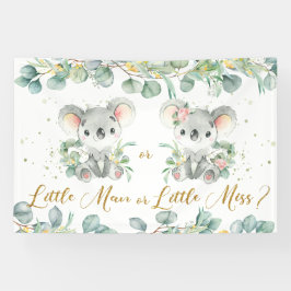 Koalas Greenery Gender onthullen Backdrop Man Spandoek