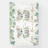 Koalas Greenery Gender onthullen Backdrop Man Spandoek (Verticaal)