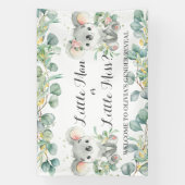 Koalas Greenery Gender onthult welkomstachtergrond Spandoek (Verticaal)