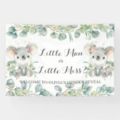 Koala's Groene Geslacht Reveal Welkom Achtergrond Spandoek (Horizontaal)