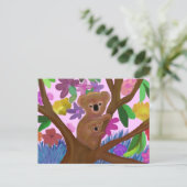Koala's hangen gewoon rond briefkaart (Staand voorkant)