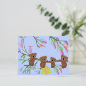 Koalas Hanging Out Briefkaart (Staand voorkant)
