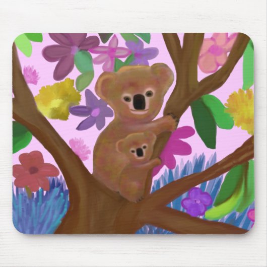 Koalas hangt gewoon rond muismat (Voorkant)