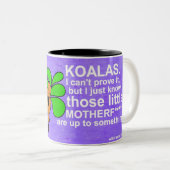 Koalas heeft iets te zoeken tweekleurige koffiemok (Voorkant rechts)