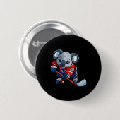 Koalas IJshockey Ronde Button 5,7 Cm (Voorkant /achterkant)