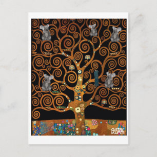 Koalas in de boom of Life, Klimt parody, Briefkaart