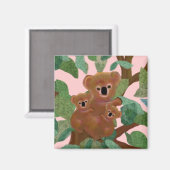 Koalas in de Eucalyptus Magneet (Voorkant / Achterkant)