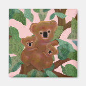 Koalas in de Eucalyptus Magneet (Voorkant)