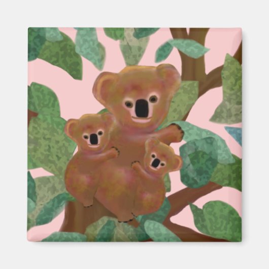 Koalas in de Eucalyptus Magneet (Voorkant)