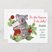 Koalas-kerstBriefkaart Briefkaart (Voorkant / Achterkant)