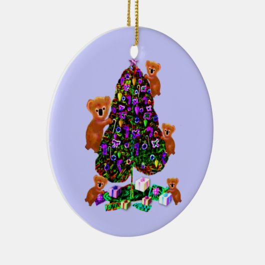 Koalas Kerstochtendversieringen Keramisch Ornament (Rechts)