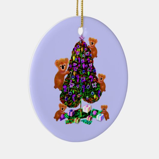 Koalas Kerstochtendversieringen Keramisch Ornament (Rechts)