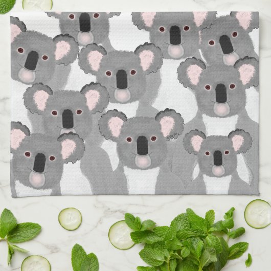 Koalas Kitchen Towel Theedoek (Gevouwen)