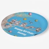 Koalas koala Birthday Party Blue Paper Party Bord (Gekanteld)