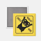 Koala's kruisen hier magneet (Voorkant / Achterkant)