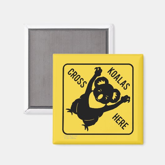Koala's kruisen hier magneet (Voorkant / Achterkant)