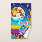 Koala's maanverlichte nacht bad handdoek (Handdoek)