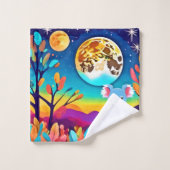 Koala's maanverlichte nacht bad handdoek (Wasdoekje)