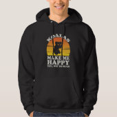 Koalas Make Me Happy Koala Clothes Koala Hoodie (Voorkant)