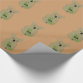 Koala's met Bamboe Stok Cadeaupapier (Hoek)
