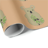 Koala's met Bamboe Stok Cadeaupapier (Rol Hoek)