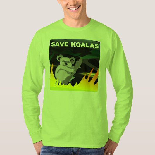 Koalas opslaan t-shirt (Voorkant)