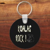 Koalas Rock! Button Sleutelhanger (Voorkant)