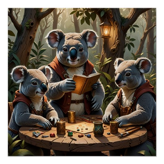 Koala's Rollenspellen Perfect Poster (Voorkant)