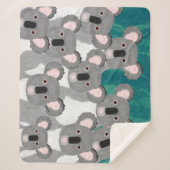 Koalas Sherpa Blanket Sherpa Deken (Voorkant)