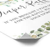 Koalas Twins Baby shower Luier Raffle Ticket Sign Poster (Hoek)