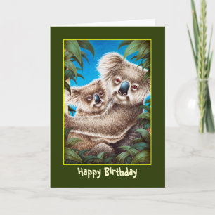 Koalas Verjaardag Kaart