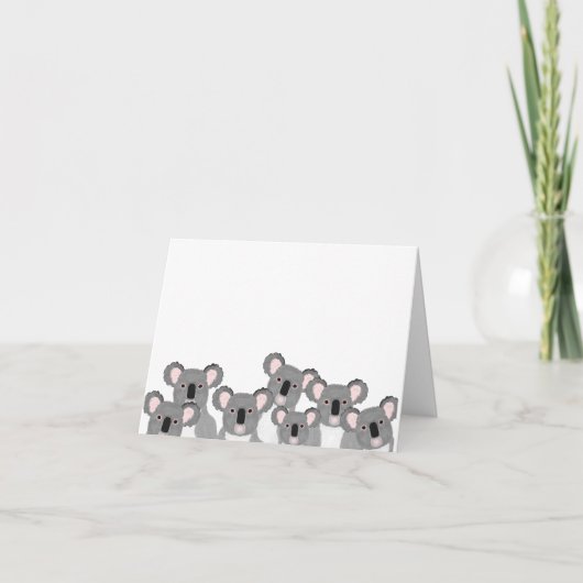 Koalas Wenskaart Kaart (Voorkant)