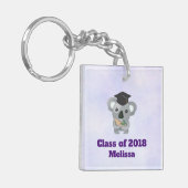 Koalaty afstuderen Pun Koala in het Pet van Afstud Sleutelhanger (Voorkant Links)