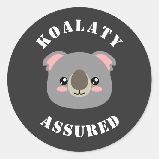 Koalaty Assured Ronde Sticker (Voorkant)