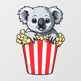 Koalaty Popcorn Raamsticker