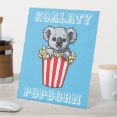 Koalaty Popcorn Reclamebord Met Voetstuk (Insitu)