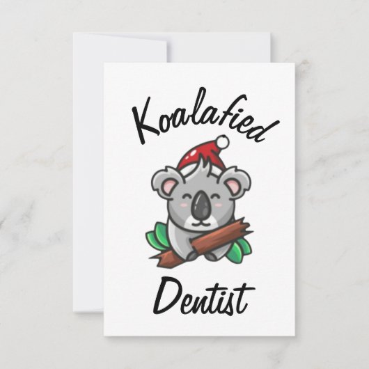 Koalavergane Tandartskaart Kaart (Voorkant)