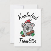 Koalavertalerkaart Kaart (Voorkant)