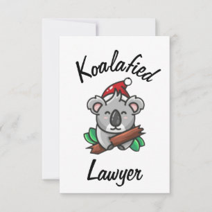 Koalavormige advocaat kaart