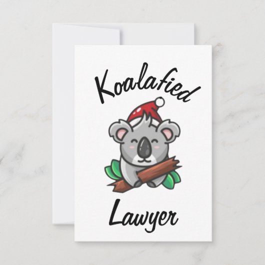 Koalavriendelijke advocaat kaart (Voorkant)