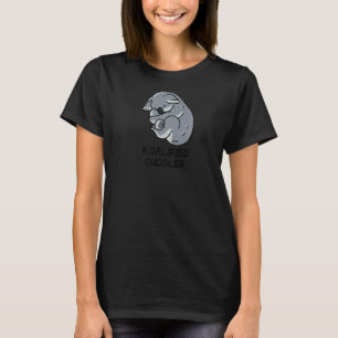 Koalified Cuddler Funny Cudly Cuddle Koala Pun L T-shirt