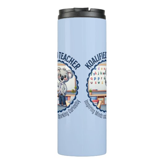 Koalified Docent Schattige Koala Theme Educator Gi Thermosbeker (Achterkant)