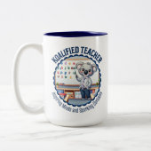 Koalified Docent Schattige Koala Theme Educator Gi Tweekleurige Koffiemok (Links)