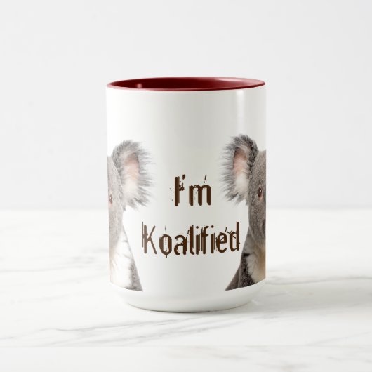 Koalified Quote Fun Koala Beer Australian Mok (Midden)