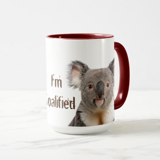 Koalified Quote Fun Koala Beer Australian Mok (Voorkant rechts)