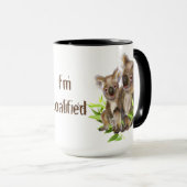 Koalified Quote Fun Koala Beer Australian Travel Mok (Voorkant rechts)