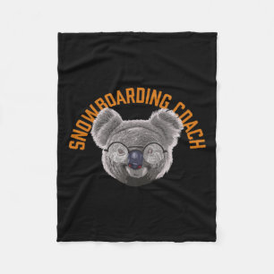 Koalified Snowboarding Coach Snowboarder Grappig W Fleece Deken