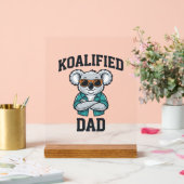 Koalified Vader Cute Koala Vader Shirt Ontwerp_1 Acryl Bord (Huwelijk)
