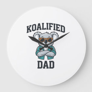 Koalified Vader Cute Koala Vader Shirt Ontwerp_1 Grote Klok